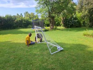 clarion house building soccer poles