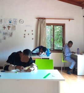 clarion house kids on desks
